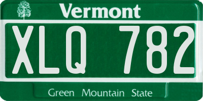 VT license plate XLQ782