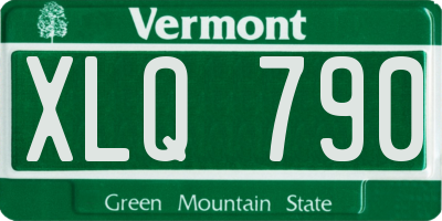 VT license plate XLQ790
