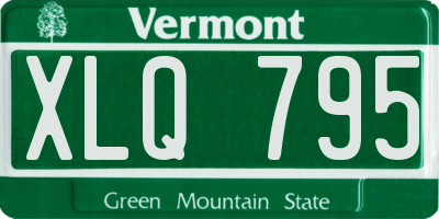 VT license plate XLQ795