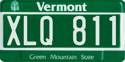 VT license plate XLQ811