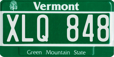 VT license plate XLQ848