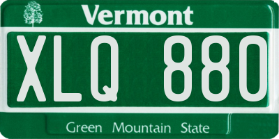 VT license plate XLQ880