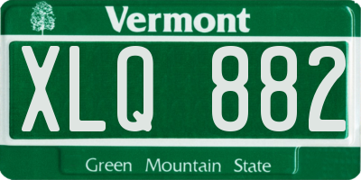 VT license plate XLQ882