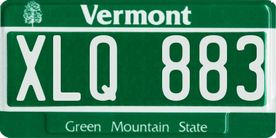 VT license plate XLQ883