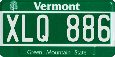 VT license plate XLQ886