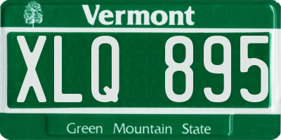 VT license plate XLQ895