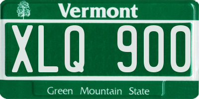 VT license plate XLQ900