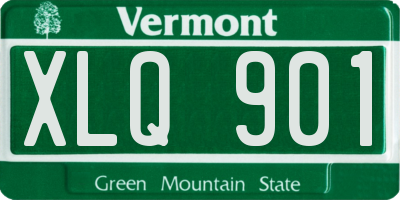 VT license plate XLQ901