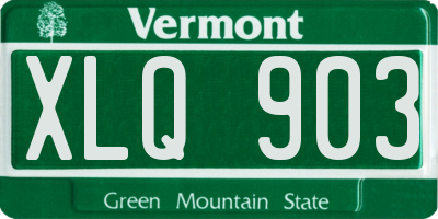 VT license plate XLQ903