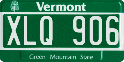 VT license plate XLQ906