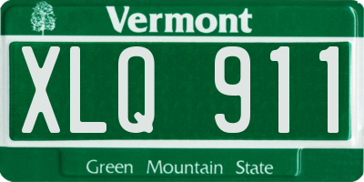 VT license plate XLQ911