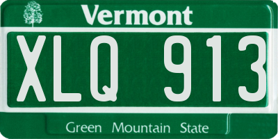 VT license plate XLQ913