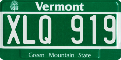 VT license plate XLQ919