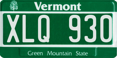VT license plate XLQ930