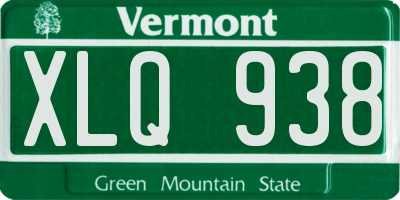VT license plate XLQ938