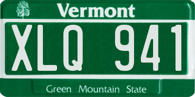 VT license plate XLQ941