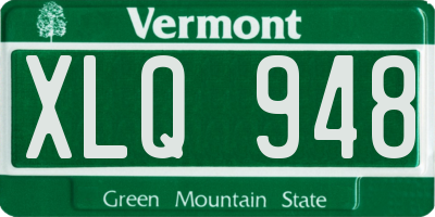 VT license plate XLQ948