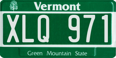 VT license plate XLQ971
