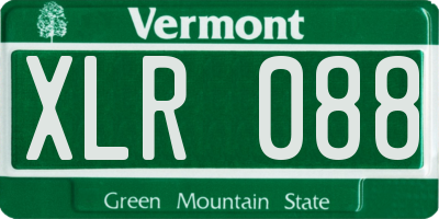 VT license plate XLR088