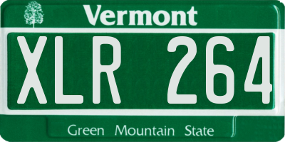 VT license plate XLR264