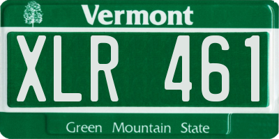 VT license plate XLR461
