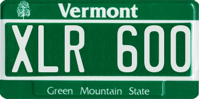 VT license plate XLR600
