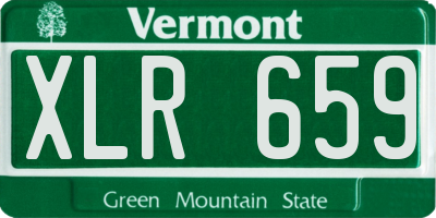 VT license plate XLR659