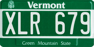 VT license plate XLR679