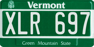 VT license plate XLR697
