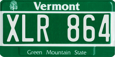 VT license plate XLR864