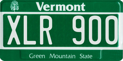 VT license plate XLR900