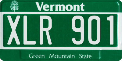 VT license plate XLR901