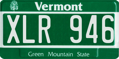 VT license plate XLR946
