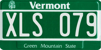 VT license plate XLS079
