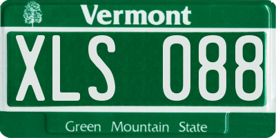 VT license plate XLS088