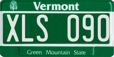 VT license plate XLS090