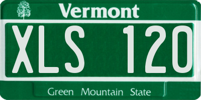 VT license plate XLS120