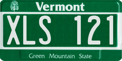VT license plate XLS121