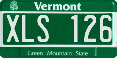 VT license plate XLS126