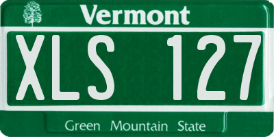 VT license plate XLS127