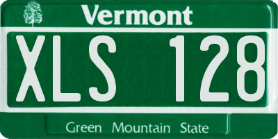 VT license plate XLS128