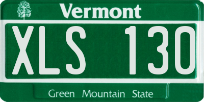 VT license plate XLS130