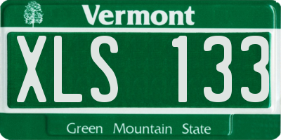 VT license plate XLS133