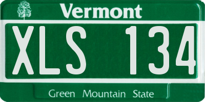 VT license plate XLS134
