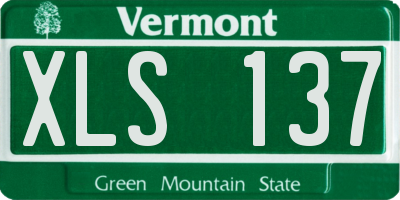 VT license plate XLS137