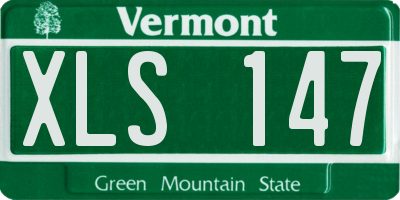 VT license plate XLS147