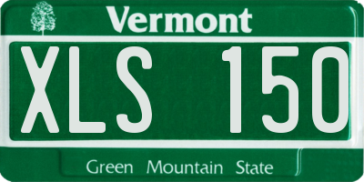 VT license plate XLS150
