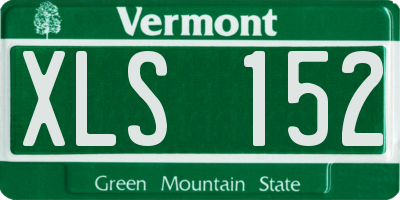 VT license plate XLS152