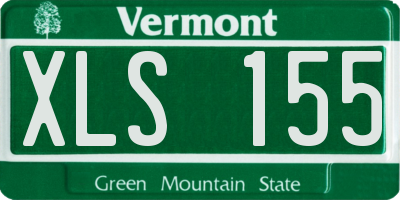 VT license plate XLS155