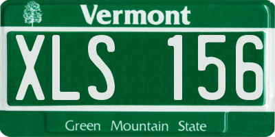 VT license plate XLS156